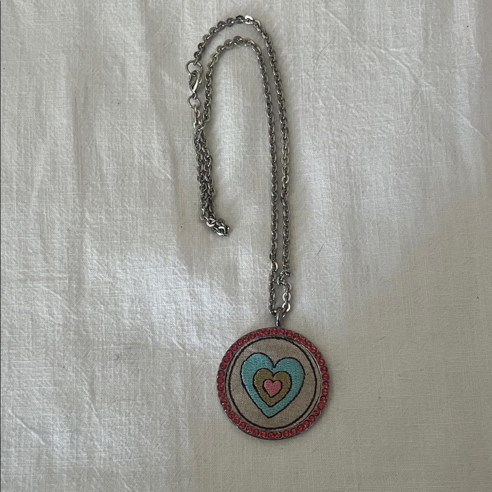 Tarina Tarantino Tilt-a-Whirl Heart Pendant Necklace with Chain